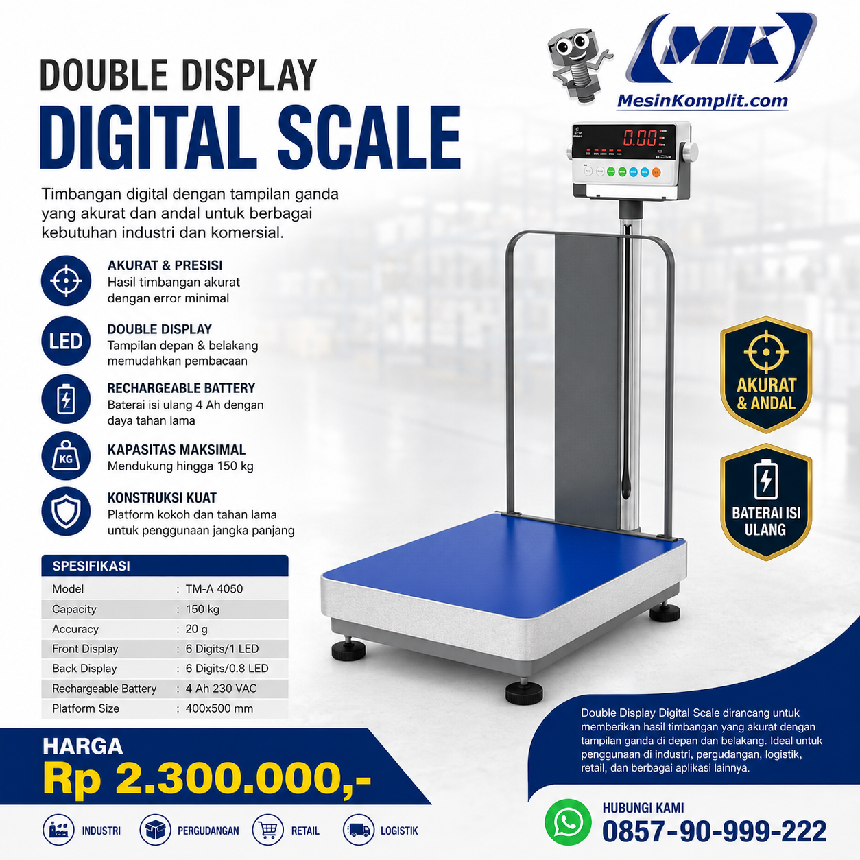 Timbangan Duduk Digi...
